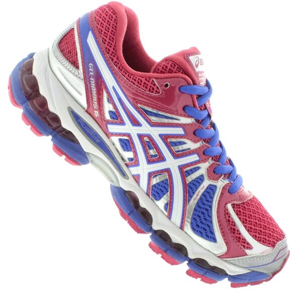 Asics GEL NImbus 15 Womens 10.5 US Patriotic Red White Blue USA Edition Mint Con - Picture 8 of 14